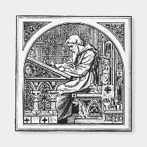 Antique woodcut magnet
