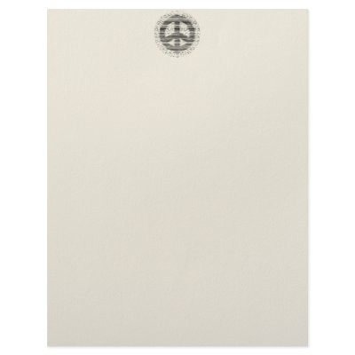 Antique Woodcut Peace Customized Letterhead by kbilltv