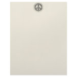Antique Woodcut Peace Customized Letterhead