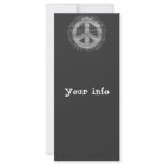 Antique Woodcut Peace Rack Card Design