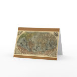 Antique World Map, 1565 Card