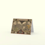 Antique World Map, 1595 cards