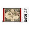Antique World Map, 1690 (circa) (Nicolao Visscher) postage