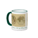 Antique World Map, 1786 Coffee Mugs