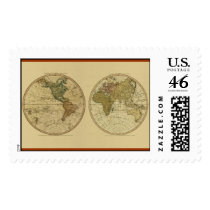 Antique World Map, 1786 postage by ZephyrusBooks Antique World Map, 1786 postage