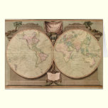 Antique World Map, 1808 cards