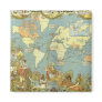 Antique World Map, British Empire, 1886 Fridge Magnet