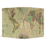 Antique World Map by Carington Bowles, circa 1780 3 Ring Binders