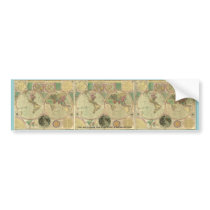 Antique World Map by Carington Bowles, circa 1780 Bumper Sticker