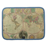 Antique World Map by Carington Bowles, circa 1780 Folio Planners