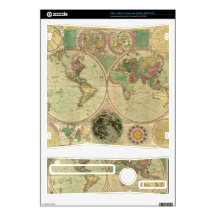 Antique World Map by Carington Bowles, circa 1780 Xbox 360 S Console Skins