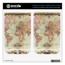 Antique World Map by John Colton, circa 1854 Skin For FreeAgent GoFlex