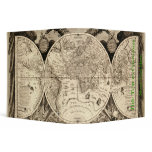 Antique World Map by Philipp Eckebrecht - 1630 3 Ring Binders