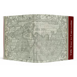 Antique World Map by Sebastian Münster circa 1560 3 Ring Binder