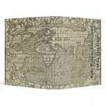 Antique World Map by Sebastian Münster circa 1560 Binder