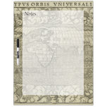 Antique World Map by Sebastian Münster circa 1560 Dry-Erase Board