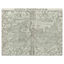 Antique World Map by Sebastian Münster circa 1560 Flyers