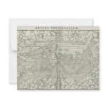 Antique World Map by Sebastian Münster circa 1560 Personalized Announcements