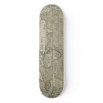 Antique World Map by Sebastian Münster circa 1560 Custom Skateboard