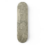 Antique World Map by Sebastian Münster circa 1560 Custom Skateboard
