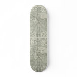 Antique World Map by Sebastian Münster circa 1560 Custom Skateboard