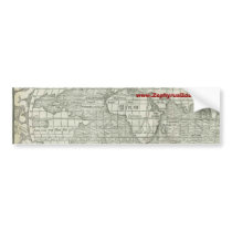 Antique World Map - Mid 1500's - Sebastian Münster bumper stickers by ZephyrusBooks Antique World Map - Mid 1500's - Sebastian Münster bumper stickers
