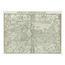 Antique World Map - Mid 1500's - Sebastian Münster posters