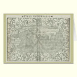 Antique World Map - Mid 1500's - Sebastian Münster cards
