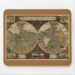 Antique World Map mousepads