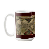 Antique World Map mugs
