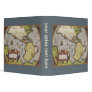 Antique World Map of the Americas, 1570 3 Ring Binder