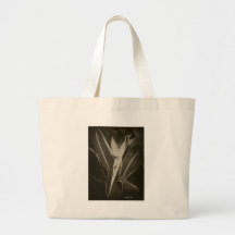 Antiqued Bird of Paradise 8 Tote Bags