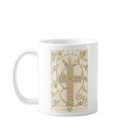 Antiqued Celtic Serpent Cross mug (left)