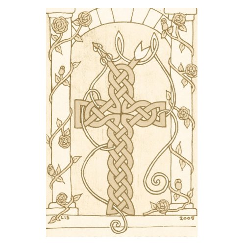 Antiqued Celtic Serpent Cross print print