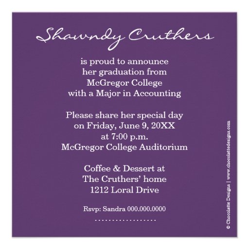 Antiqued Damask Graduation Announcement & Invite