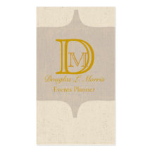 Antiqued Elegant Monogram Business Card Templates