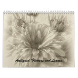 Antiqued Flowers and Leaves Wall Calendars