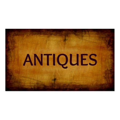 Antiques Brushed Antique Business Card