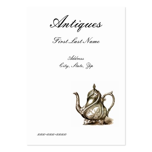 Antiques Business Card Templates (front side)