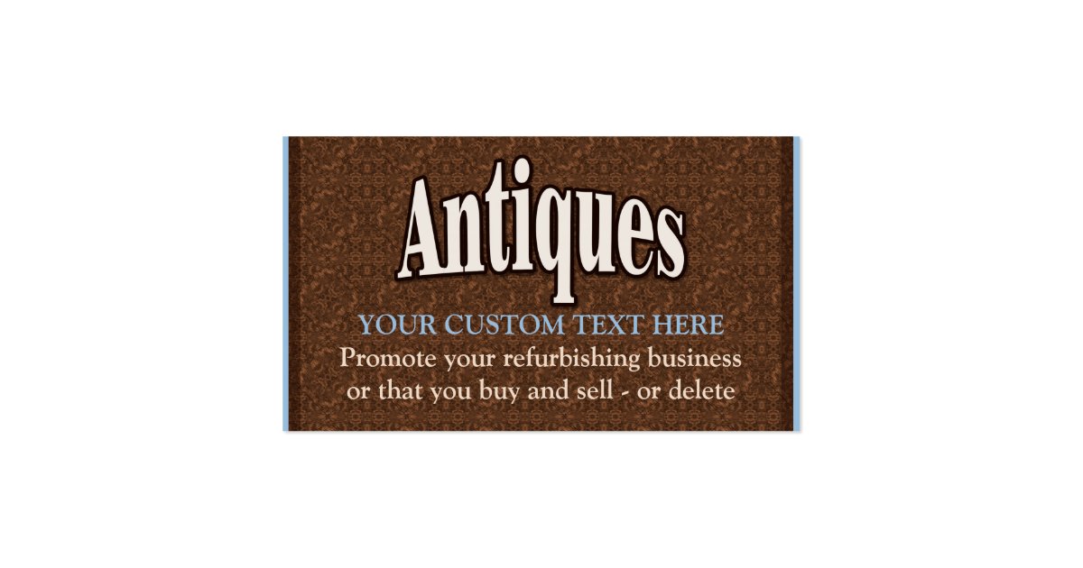 Antiques.Buy.Sell.Collectibles.Customizable Business Card Zazzle