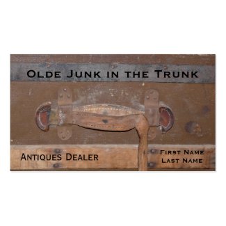 Antiques Dealer Vintage Trunk of Treasures Business Card Template