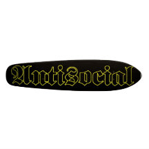 Antisocial old school deck skate boards