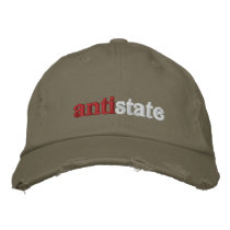 Antistate embroidered hats