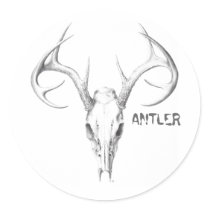 Antler Skull stickers
