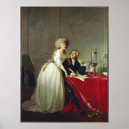 Antoine-Laurent Lavoisier and Wife Poster | Zazzle