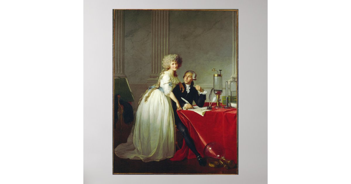 Antoine-Laurent Lavoisier and Wife Poster | Zazzle