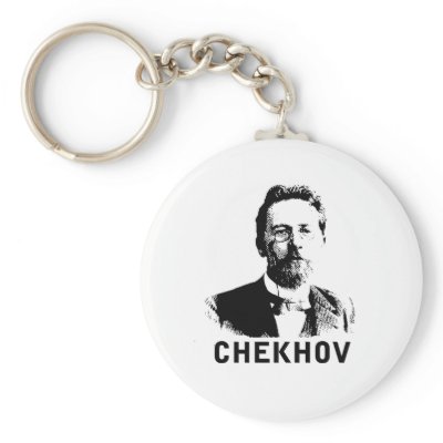 Anton Chekhov Key Chain by words_plus_paper