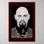 Anton LaVey Portrait Poster BIG 24x36