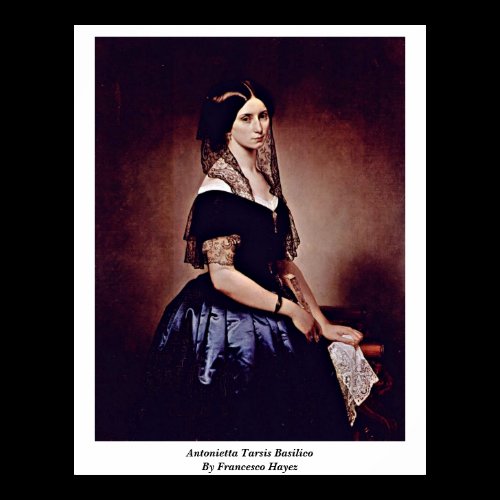 Antonietta Tarsis Basilico By Francesco Hayez Poster