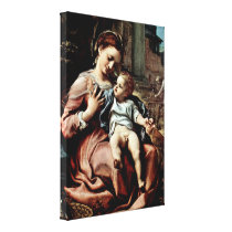 Antonio Allegri da Correggio - Maria with basket Canvas Print